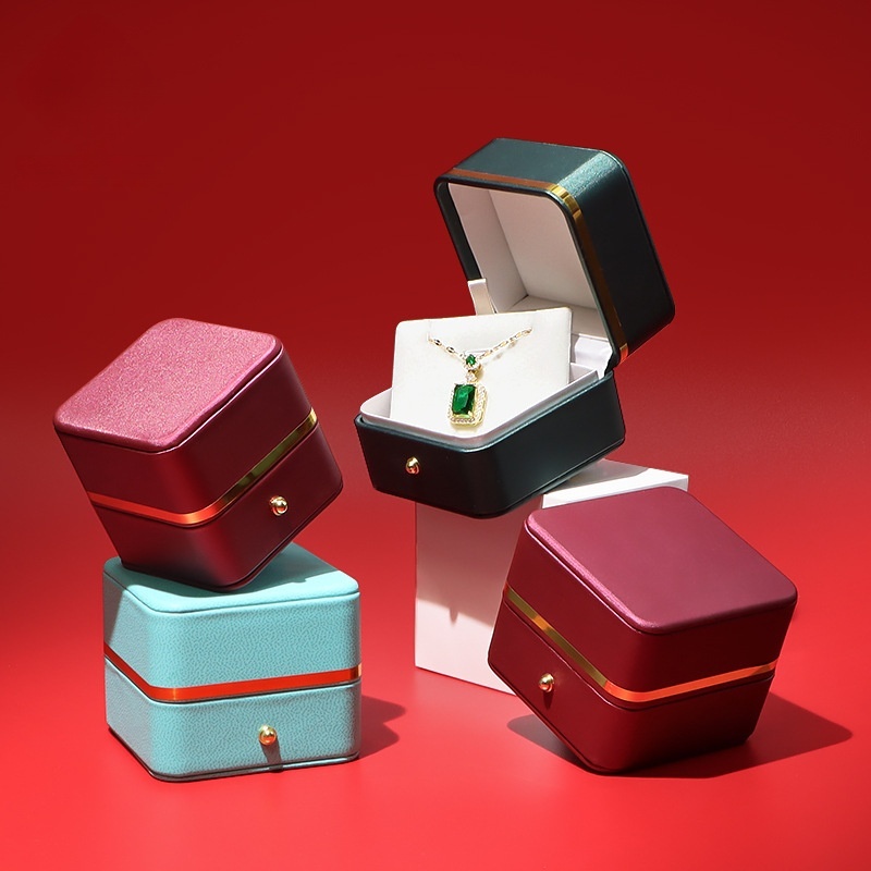 Bar Cart Gold - Caja de Joyería de Cuero PU