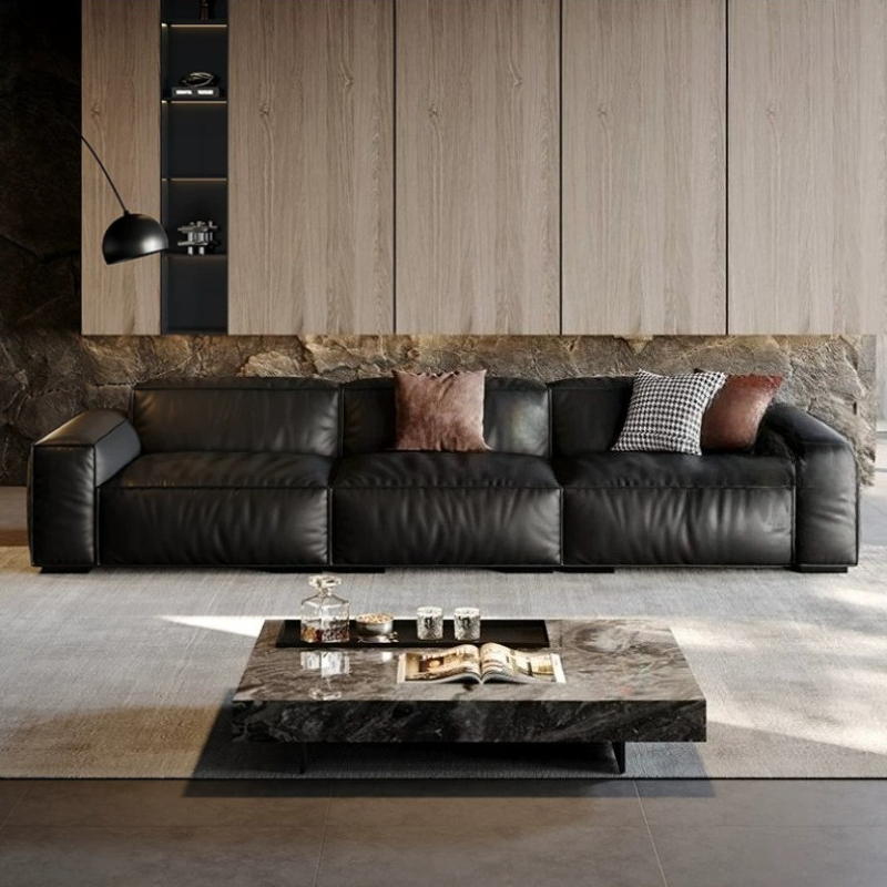 Sofás de Cuero Negro de Lujo,  - Home Barcelona reseña y precio