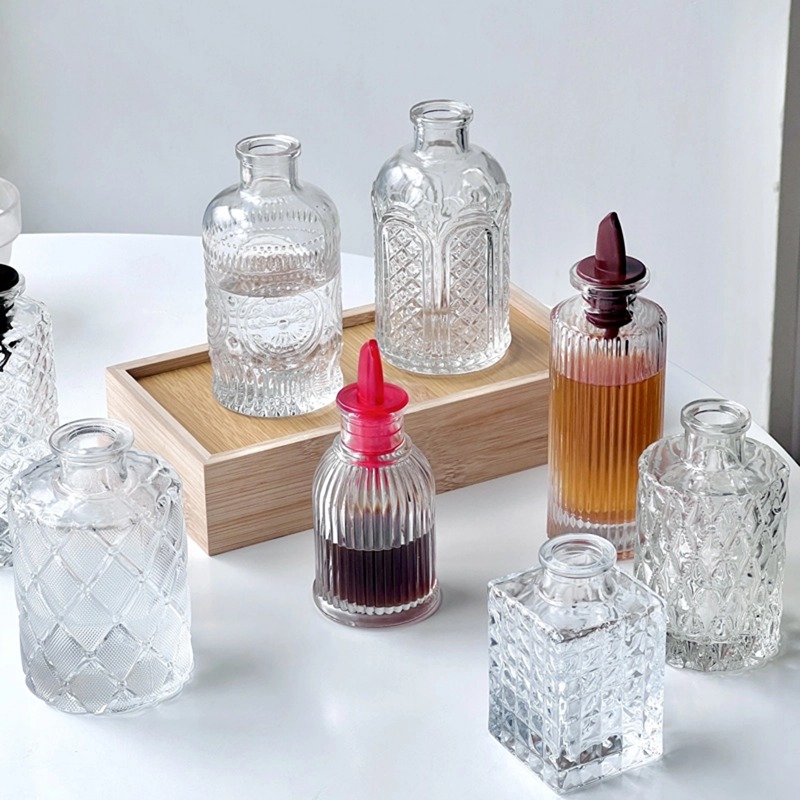 Botella de vidrio con tapa par - Bitters Bottle Set reseña y precio
