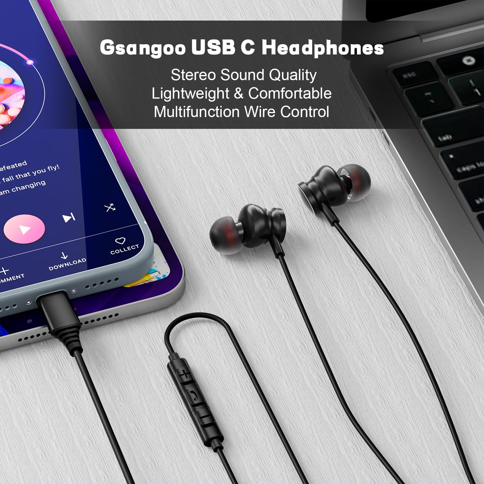 Auriculares con cable tipo C,  - Home Bar Iphone reseña y precio